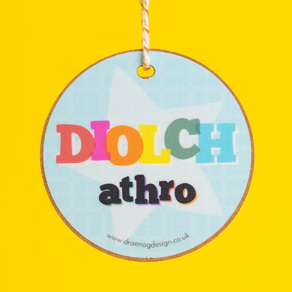 Gift Decoration - Diolch Athro / Thank you teacher