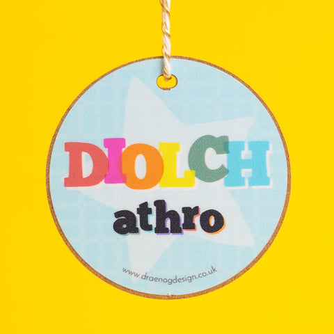 Gift Decoration - Diolch Athro / Thank you teacher