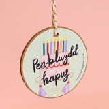 Gift Decoration - Pen-blwydd Hapus / Happy Birthday