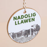 Christmas Gift Decoration - Nadolig Llawen - Cows