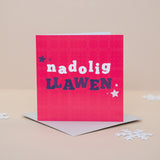 Nadolig Llawen Welsh Christmas Card Set of 4 or 6 - Enfys 2