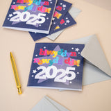 Welsh New year card 'Blwyddyn newydd dda! 2025'