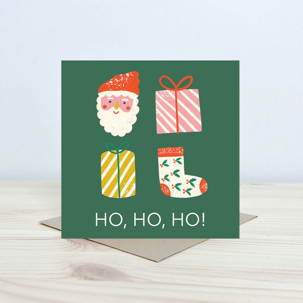 Christmas card 'Ho, Ho, Ho!' Nansi Nudd