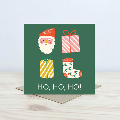 Christmas card 'Ho, Ho, Ho!' Nansi Nudd