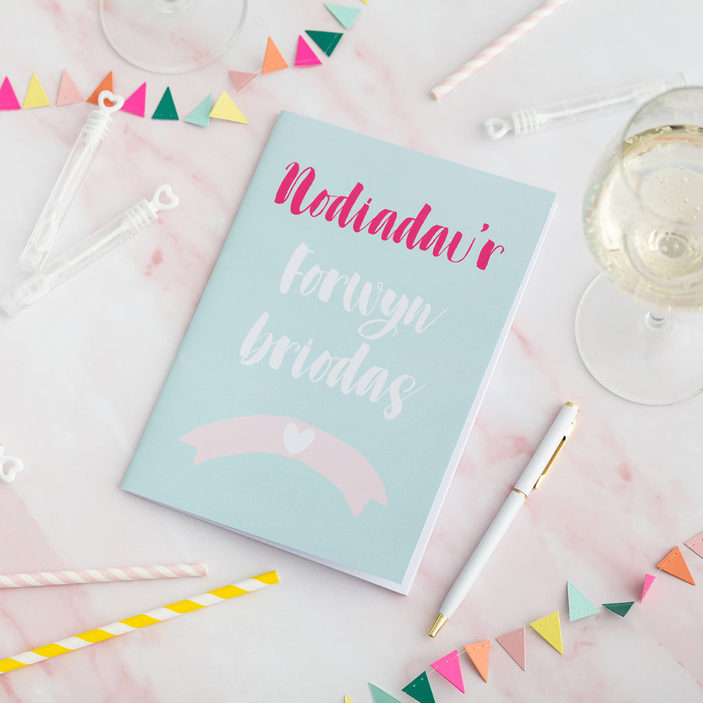 Welsh Bridesmaid Notebook 'Nodiadau’r forwyn briodas' - Nansi Nudd