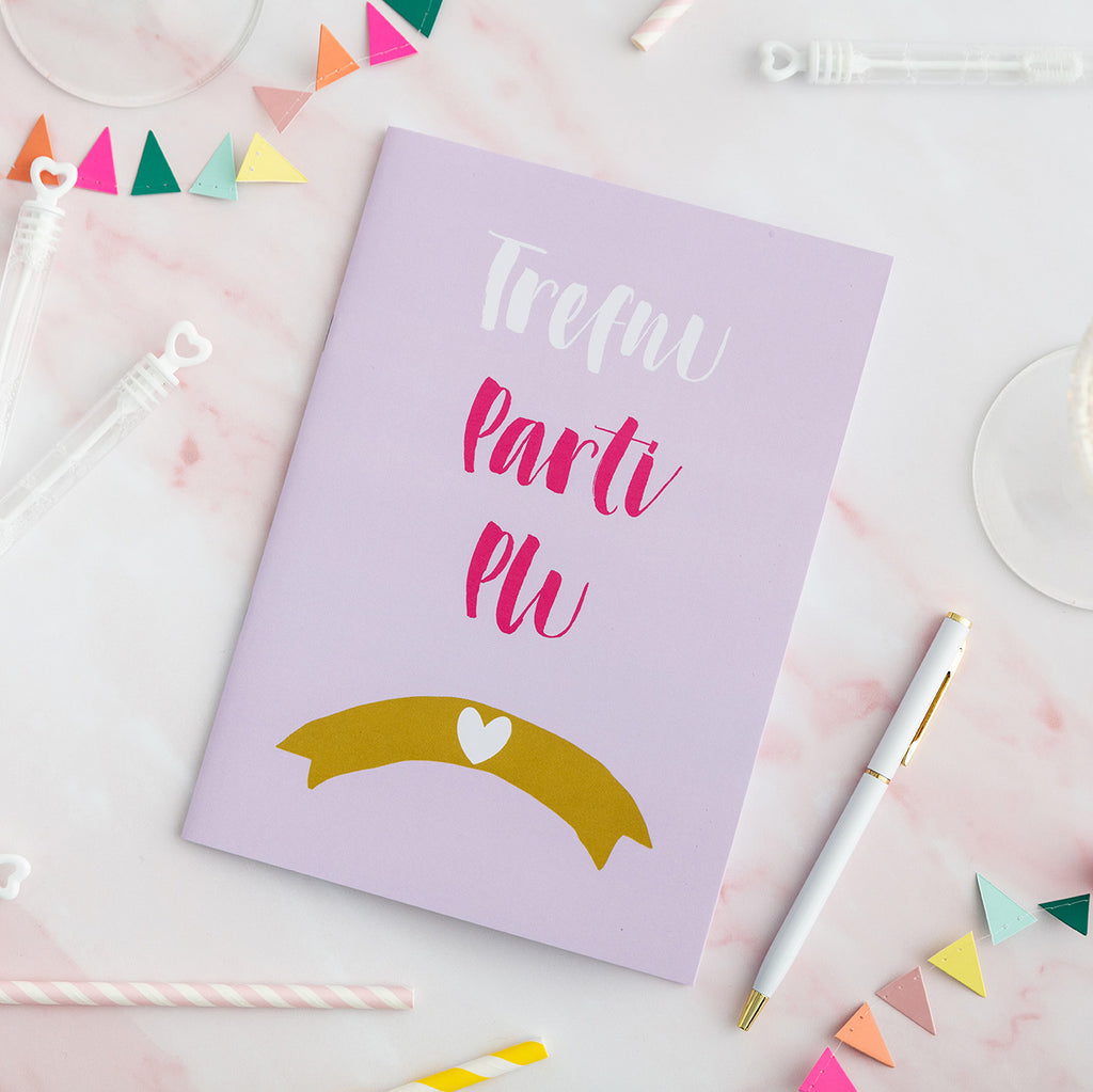 Welsh Hen Party Notebook 'Trefnu Parti Plu' - Nansi Nudd