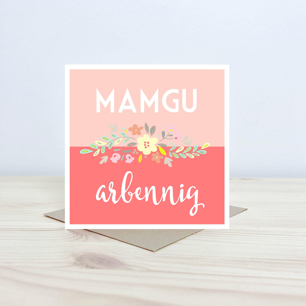 Welsh gran card 'Mamgu arbennig' - Nansi Nudd