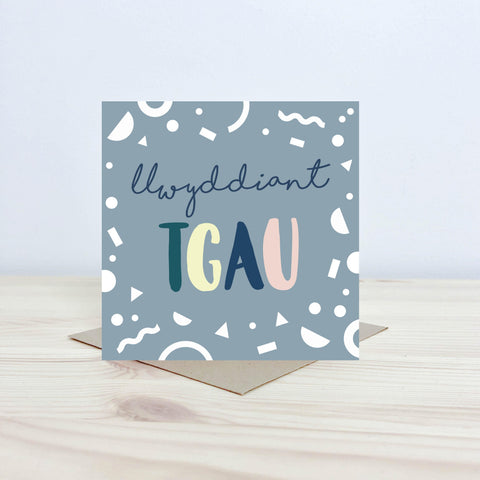 Welsh GCSE card 'Llwyddiant TGAU' - Nansi Nudd