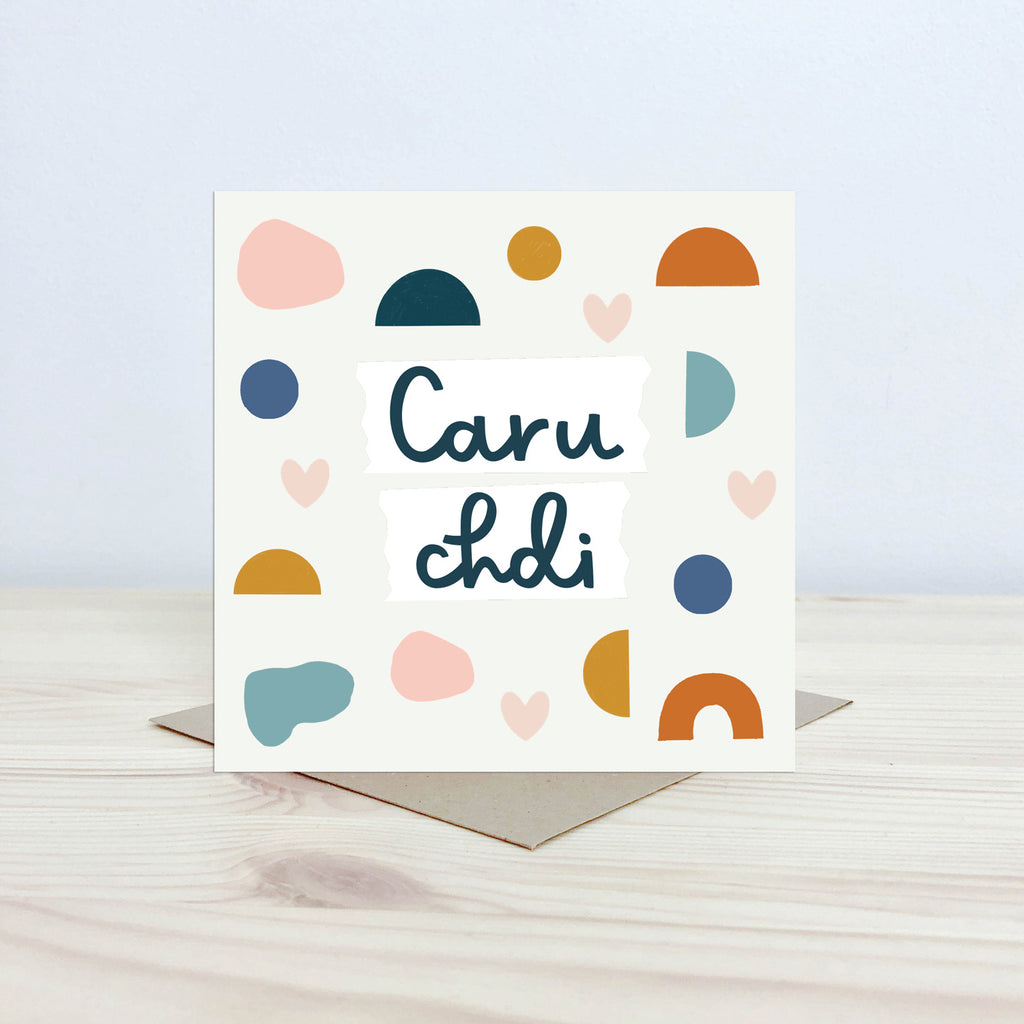 Welsh love card 'Caru chdi' - Nansi Nudd