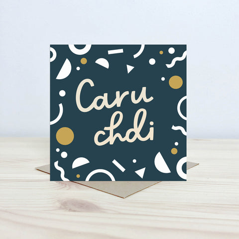 Welsh love card 'Caru chdi' - Nansi Nudd