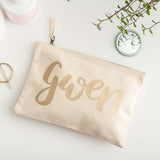 Personalised Cotton Bag - Gold